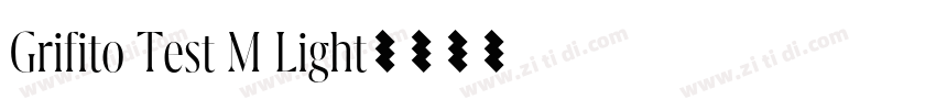 Grifito Test M Light字体转换